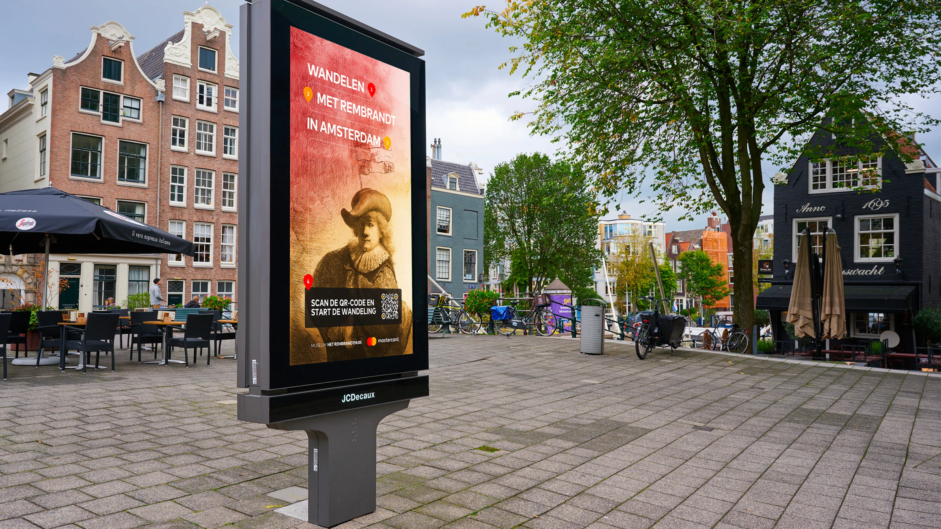 Walking with Rembrandt in Amsterdam.